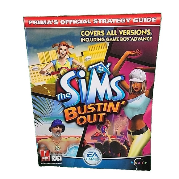 The Sims Bustin' Out Prima Official Strategy Game Guide‎ PS2/XBOX/GBA/Gamcube - Picture 1 of 2